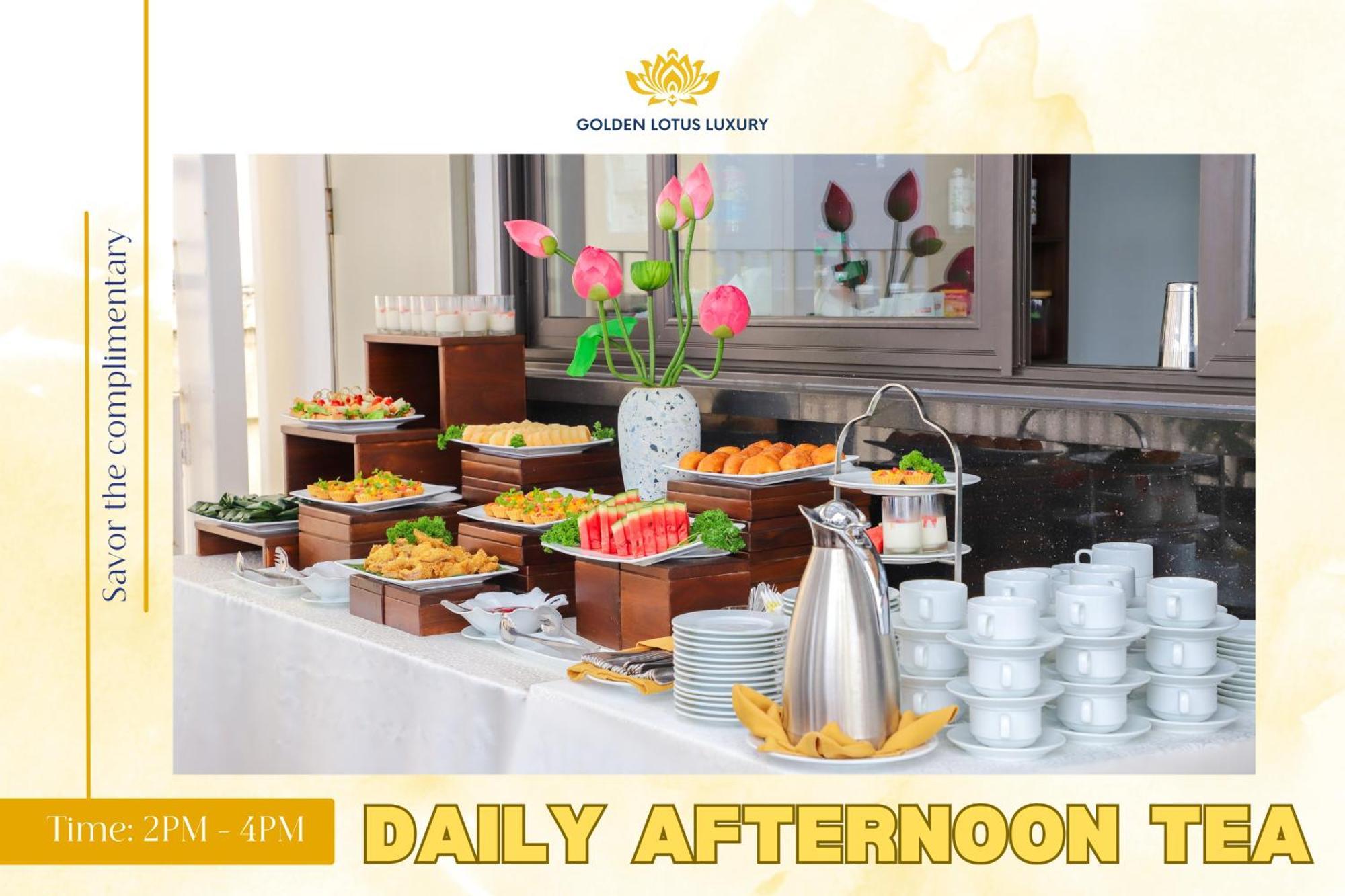 Golden Lotus Luxury Hotel Danang - Complimentary Daily Afternoon Tea Esterno foto